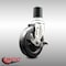 Service Caster 5 Inch 316SS Hard Rubber Swivel 1-7/8 Inch Expanding Stem Caster with Brake SCC SCC-SS316EX20S514-HRS-TLB-178 - alternate 4